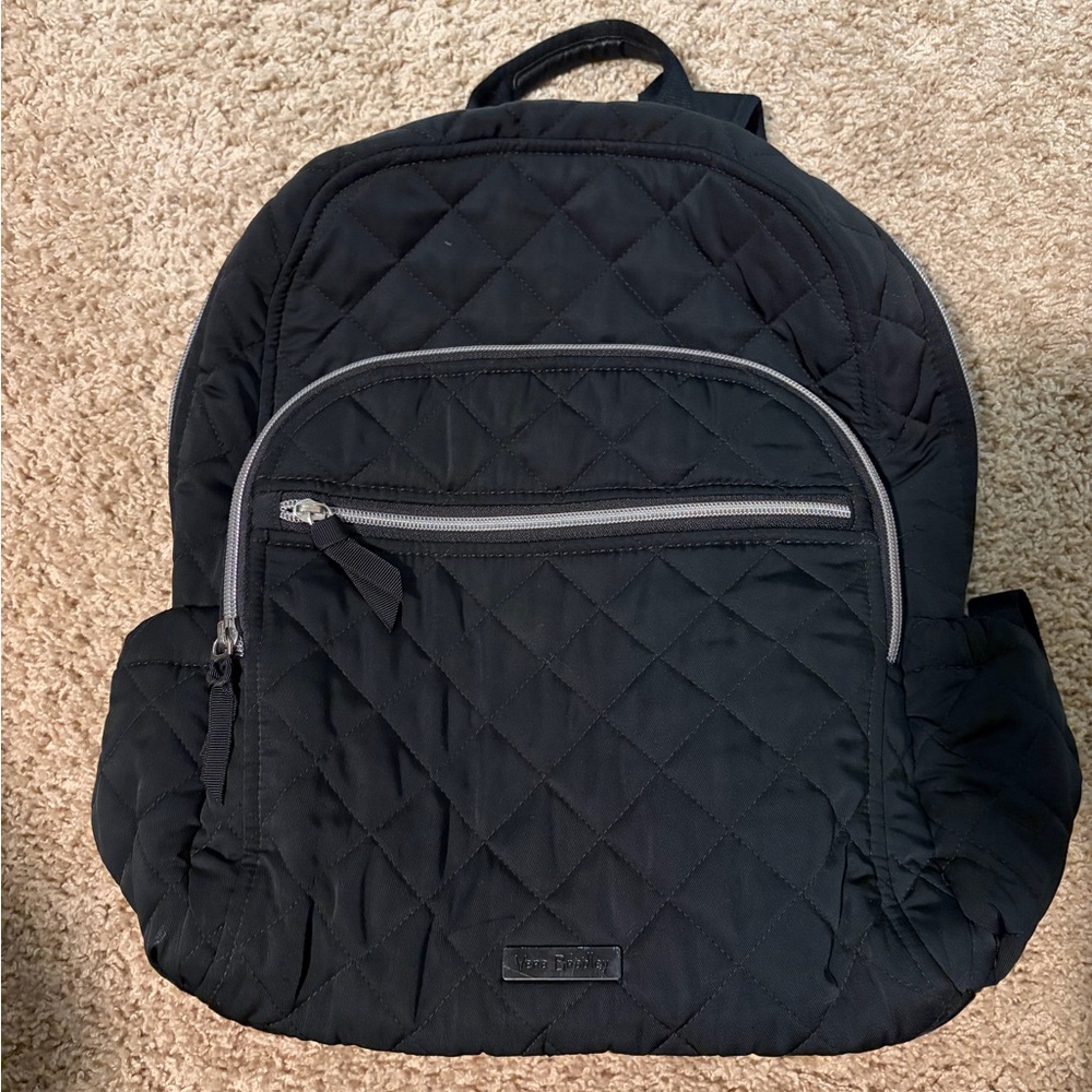Vera Bradley Black Quilted Backpack